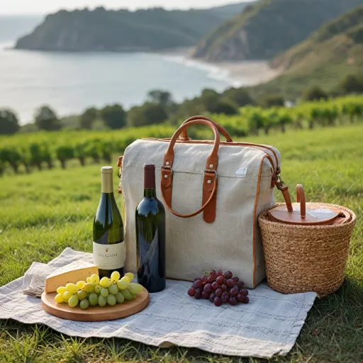 Elegant insulated wine tote essentials for vineyard travel and coastal escapes